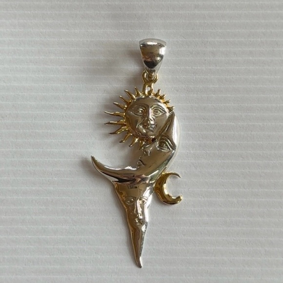 Sergio Bustamante Sterling Silver Celestial Sun & Moon
Pendant - Picture 2 of 3